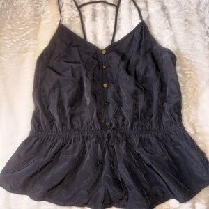 Express Black Button-Down Camisole